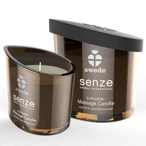 Swede Senze Euphoria, bougie de massage vanille et bois de santal