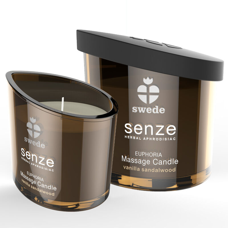 Swede Senze Euphoria, bougie de massage vanille et bois de santal