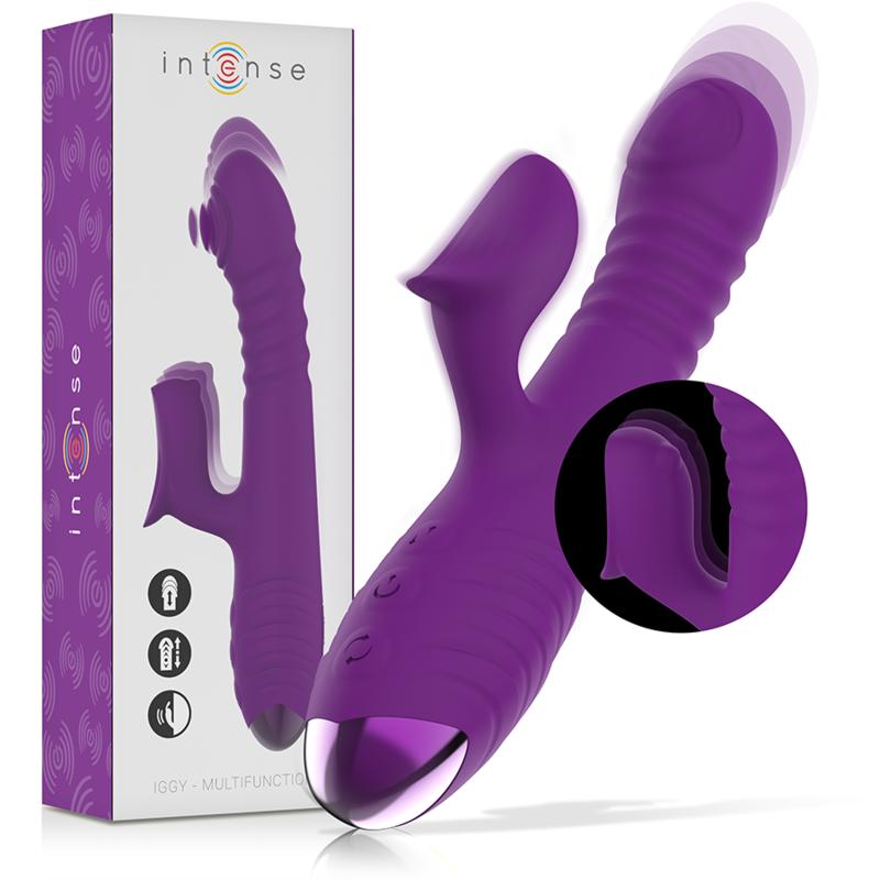 Intense Iggy, va-et-vient avec stimulateur clitoridien