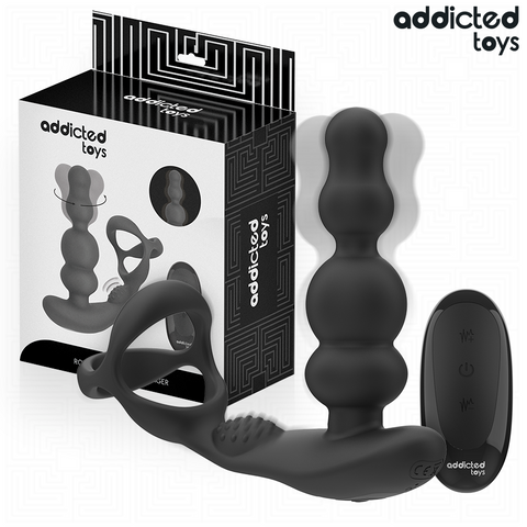 Addicted Toys, masseur de prostate rotatif avec télécommande