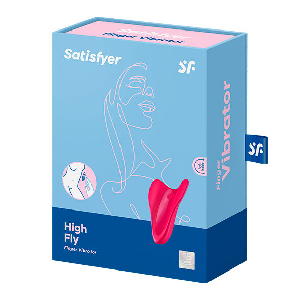 Satisfyer High Fly – Vibromasseur de doigt fuchsia