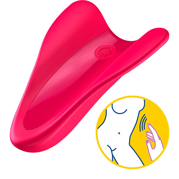 Satisfyer High Fly – Vibromasseur de doigt fuchsia