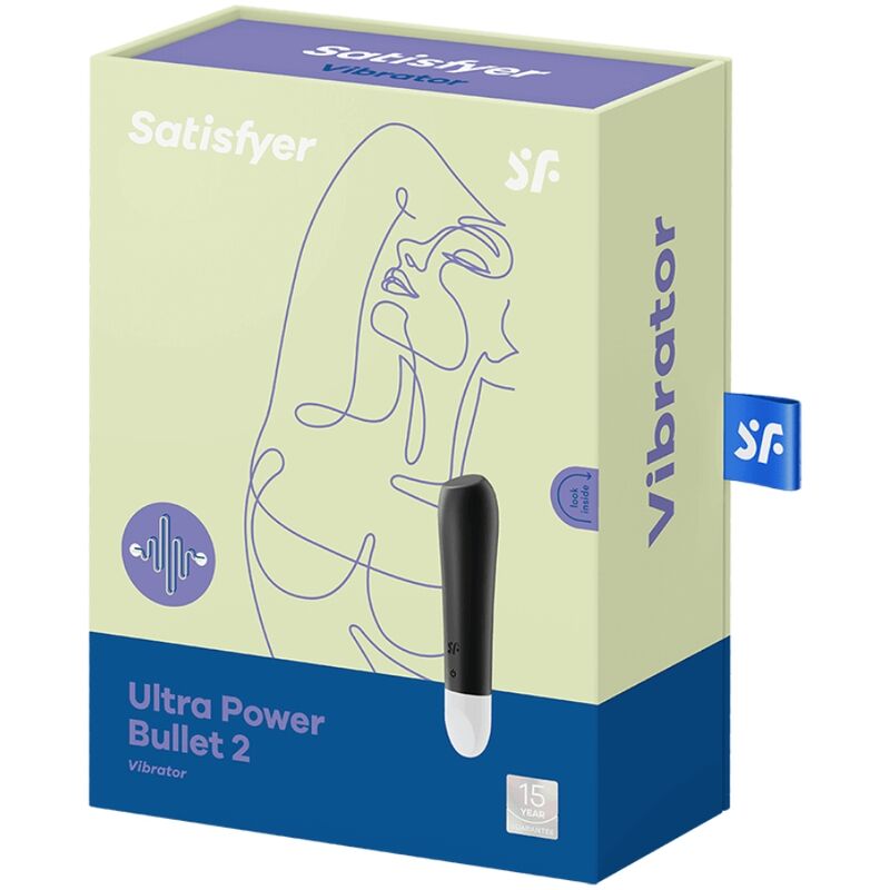 Satisfyer Ultra Power Bullet 2 – Mini vibromasseur compact noir
