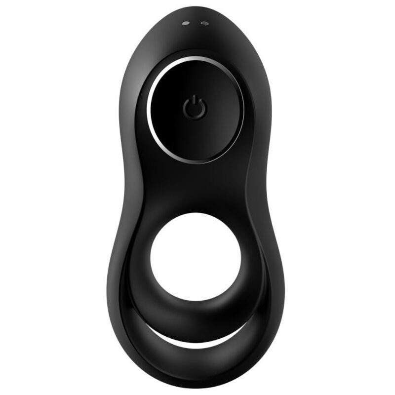 Satisfyer Legendary Duo – Anneau pénien double vibrant noir