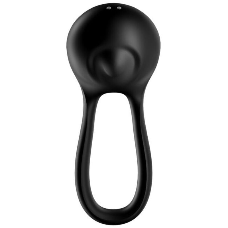 Satisfyer Majestic Duo – Anneau pénien double vibrant noir