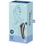 Satisfyer Dual Kiss – Stimulateur Air Pulse & vibromasseur point G noir
