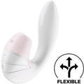 Satisfyer Supernova – Stimulateur Air Pulse & vibromasseur point G blanc