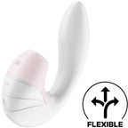 Satisfyer Supernova – Stimulateur Air Pulse & vibromasseur point G blanc