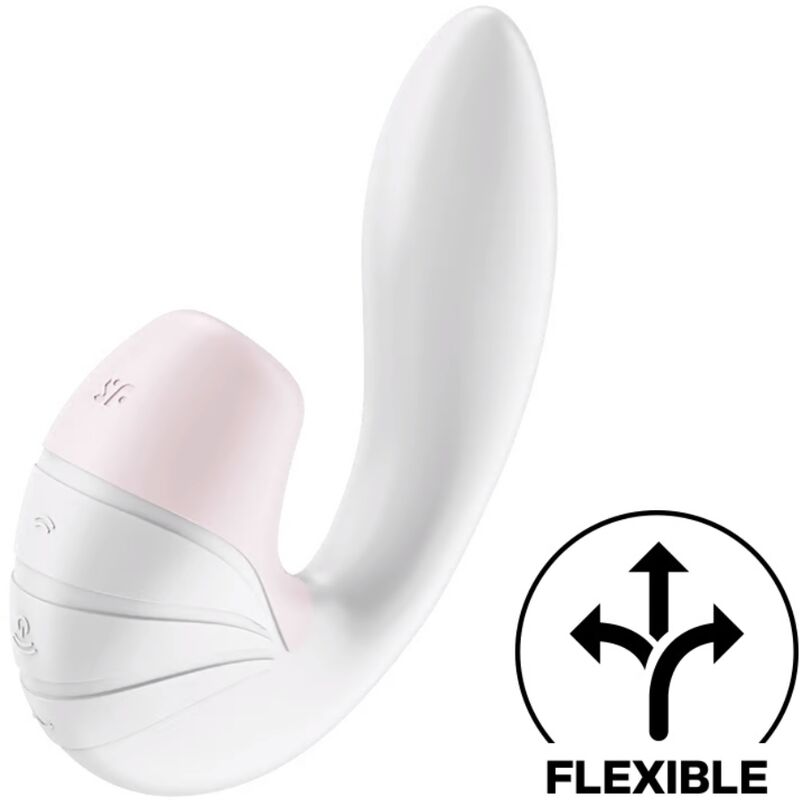 Satisfyer Supernova – Stimulateur Air Pulse & vibromasseur point G blanc