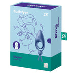 Satisfyer Sniper – Anneau pénien double boucle vibrant bleu