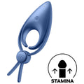 Satisfyer Sniper – Anneau pénien double boucle vibrant bleu