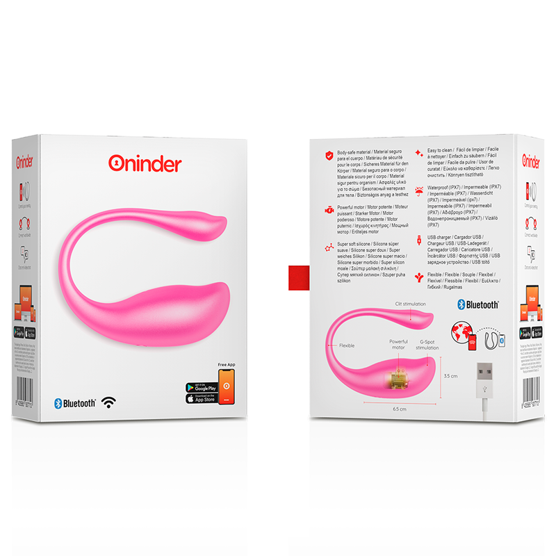 Oninder Nairobi – Œuf vibrant connecté puissant rose