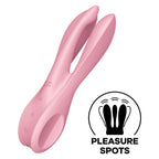 Satisfyer Threesome 1 – Vibromasseur triple stimulation rose