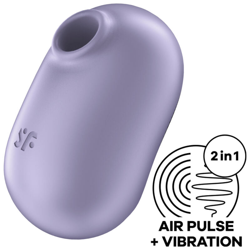 Satisfyer Pro To Go 2 – Stimulateur Air Pulse & vibromasseur compact violet