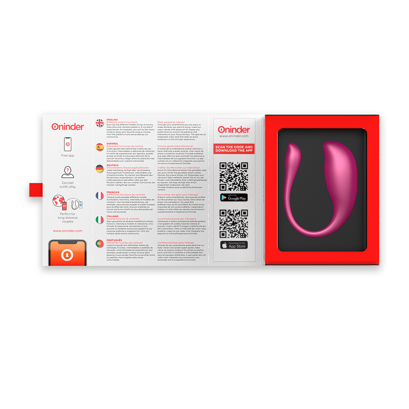 Oninder Nairobi – Œuf vibrant connecté puissant rose