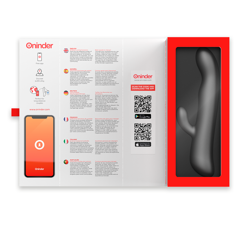 ONINDER - VIBRACIÓN Y ROTACIÓN DE OSLO NEGRO - APLICACIÓN GRATUITA