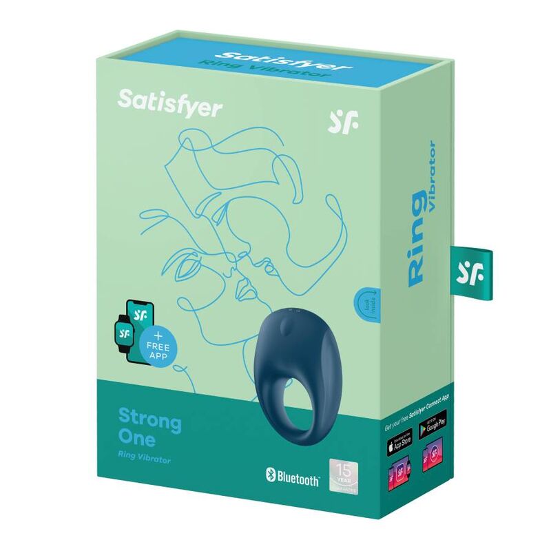 Satisfyer Strong One – Anneau pénien vibrant connecté avec app