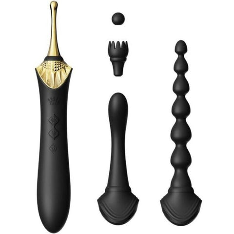 Zalo Bess 2 noir, stimulateur chauffant à 4 embouts