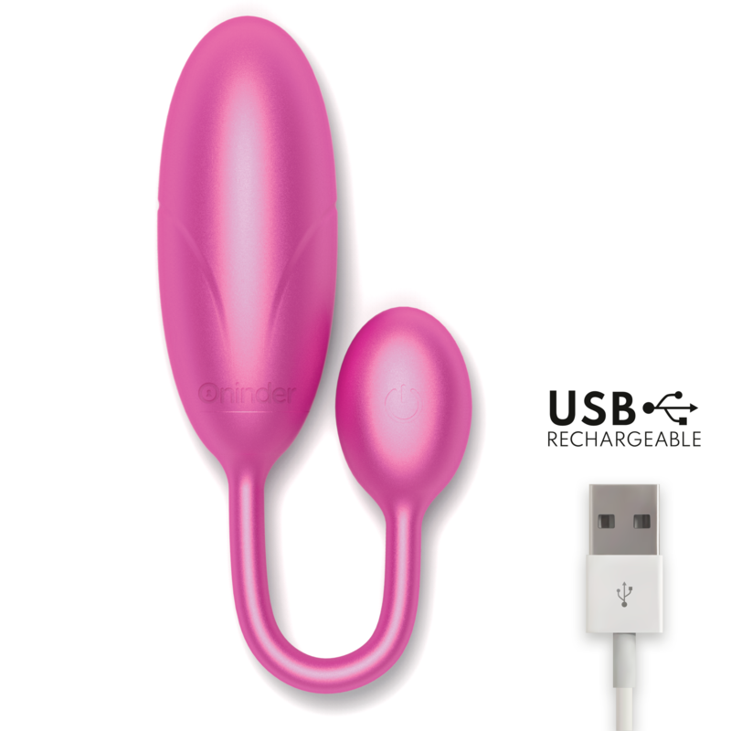 Oninder Denver – Œuf vibrant portable couple connecté rose