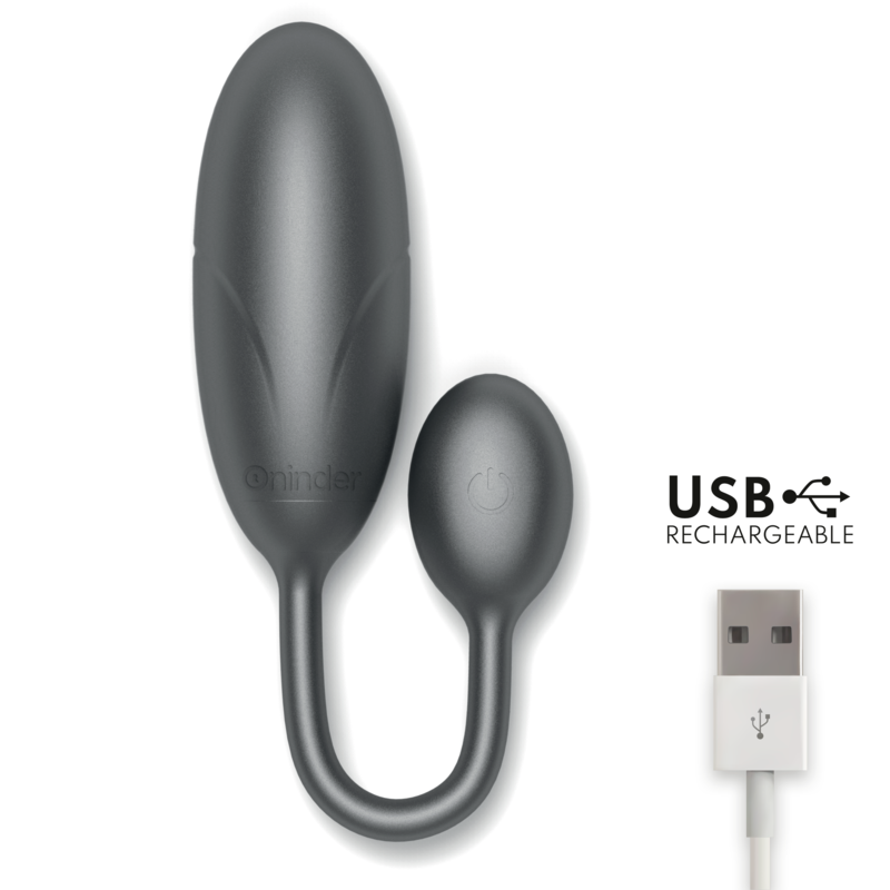 Oninder Denver – Œuf vibrant portable couple connecté noir