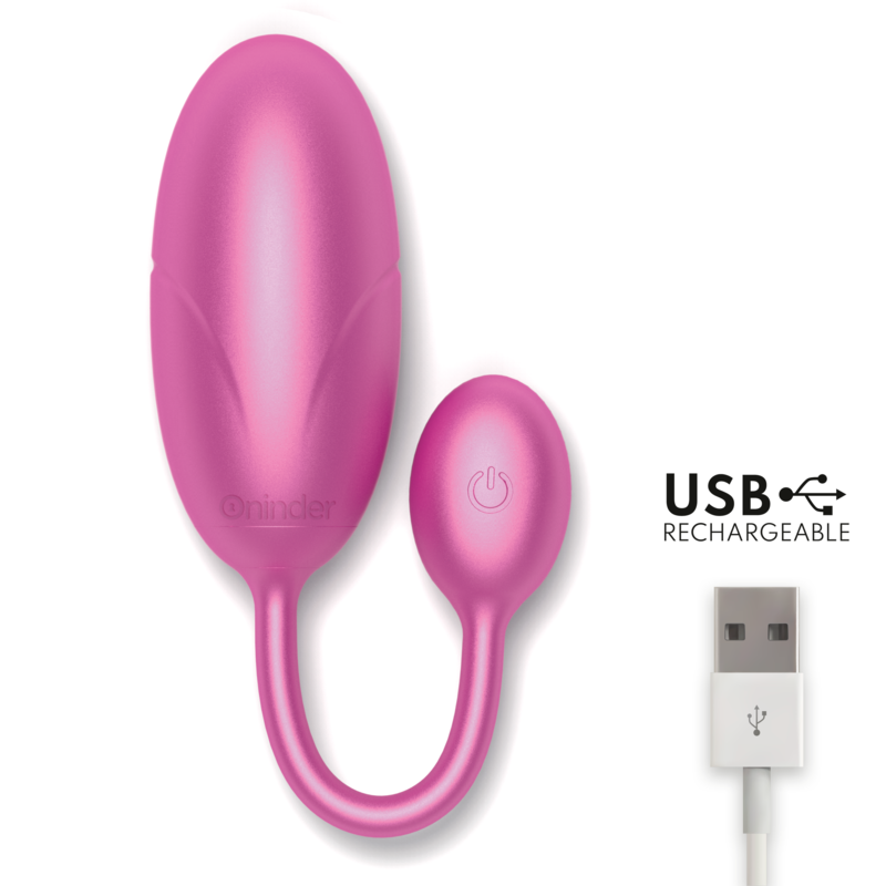 ONINDER - HUEVO VIBRADOR TOKYO ROSE 7,5 X 3,2 CM APLICACIÓN GRATUITA