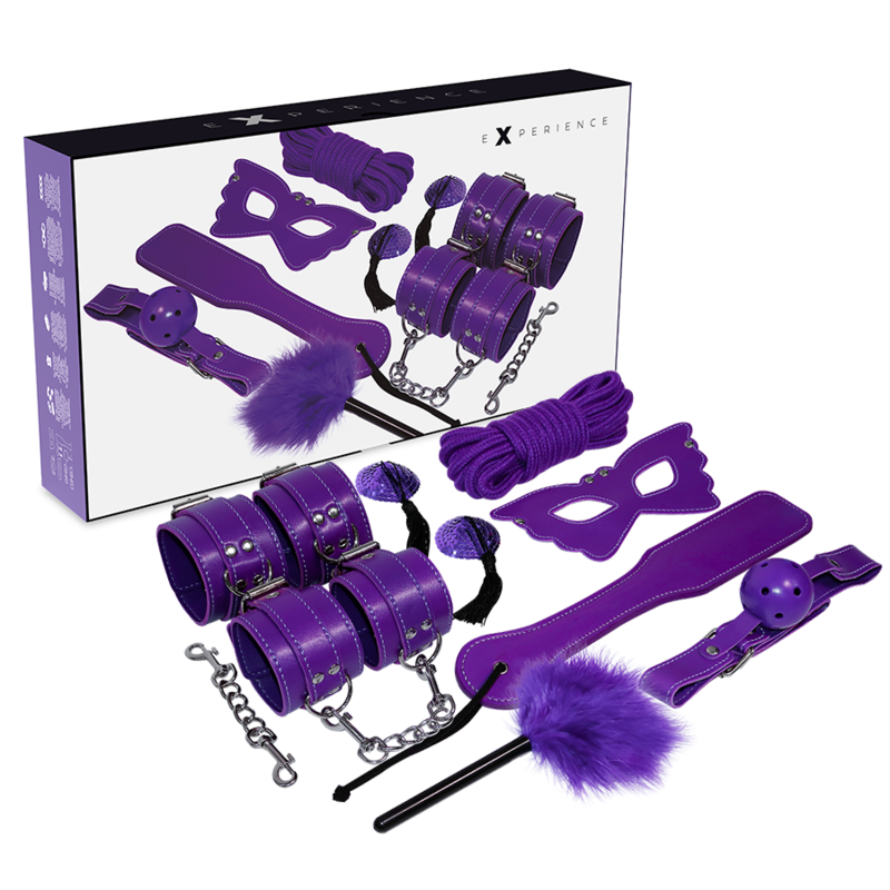 Experience – Kit initiation BDSM série violet 8 pièces
