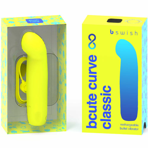 B Swish bcute Curve — Vibromasseur point G · Jaune