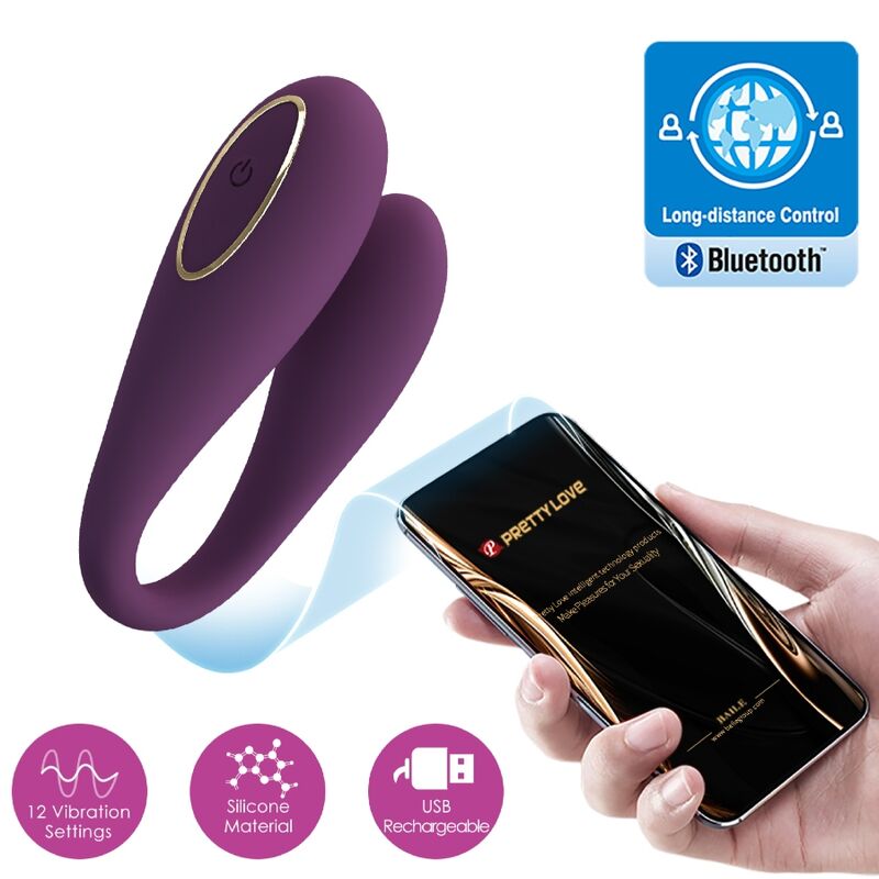 Pretty Love August — Vibromasseur Connecté Double Stimulation Violet