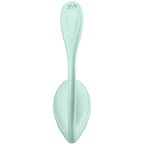 Satisfyer Smooth Petal – Vibromasseur point G portable connecté vert d'eau