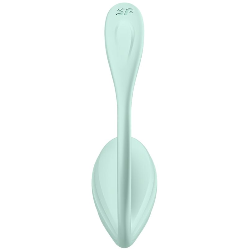 Satisfyer Smooth Petal – Vibromasseur point G portable connecté vert d'eau