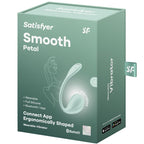 Satisfyer Smooth Petal – Vibromasseur point G portable connecté vert d'eau
