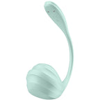 Satisfyer Smooth Petal – Vibromasseur point G portable connecté vert d'eau