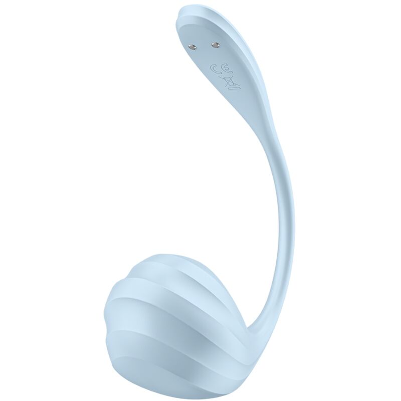 Satisfyer Smooth Petal – Vibromasseur point G portable connecté bleu ciel