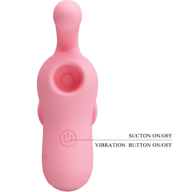 Pretty Love – Mini Magic Fairy Vibromasseur doigt vibration & succion rose