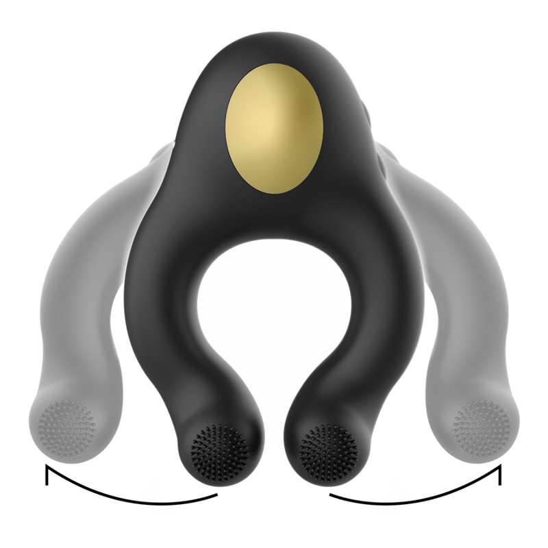 Armony – Anneau vibrant 3 moteurs rechargeable noir & or