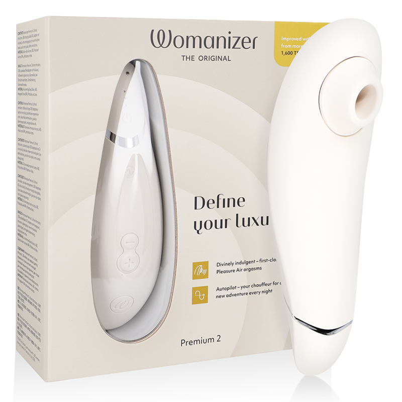 Womanizer - Premium 2 Stimulateur clitoridien Pleasure Air gris chaud