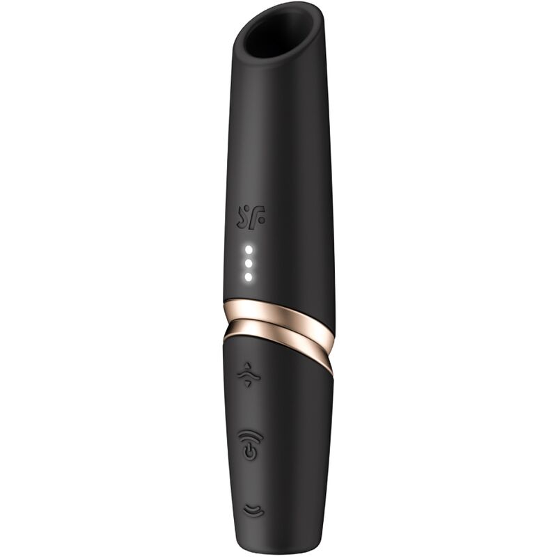 Satisfyer Perfect Kiss Wave – Stimulateur clitoridien à ondes de pression noir/or