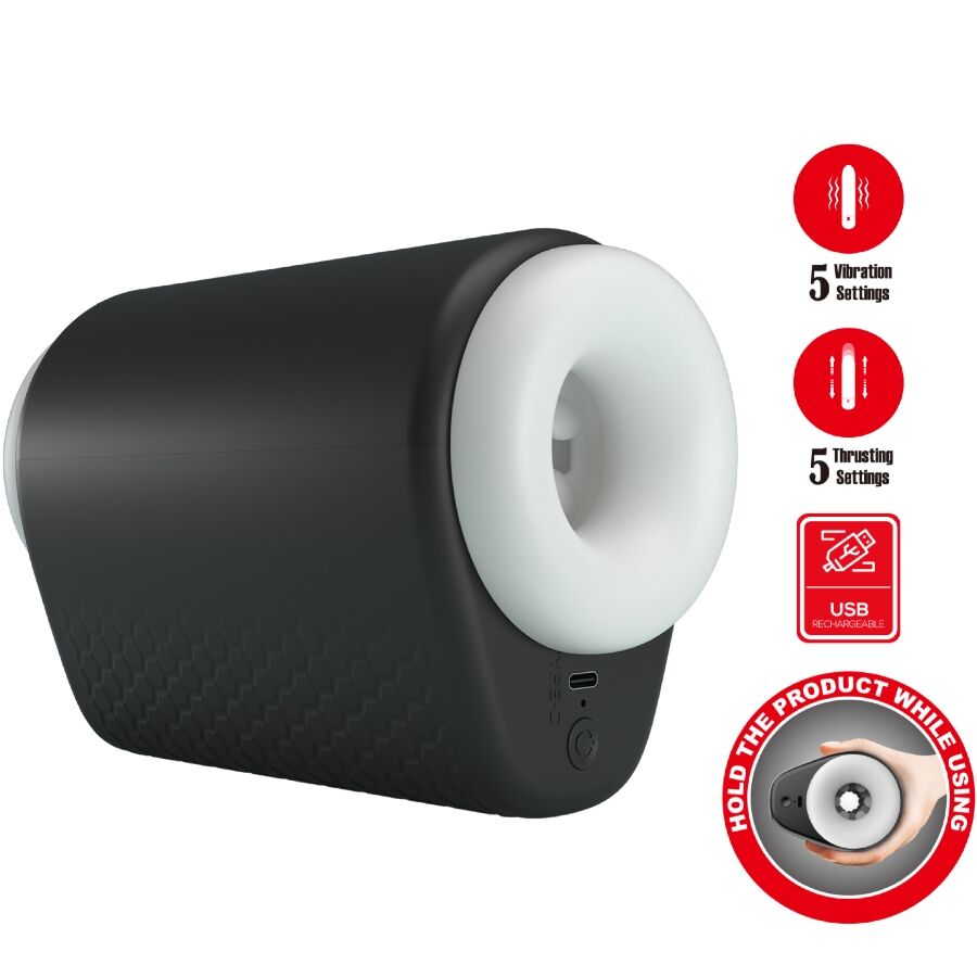 Pretty Love – Masturbateur DJ Girl avec vibration 5 réglages noir