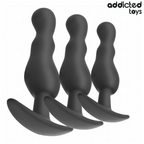 Addicted Toys – Lot de 3 plugs anaux ondulés modèle 1
