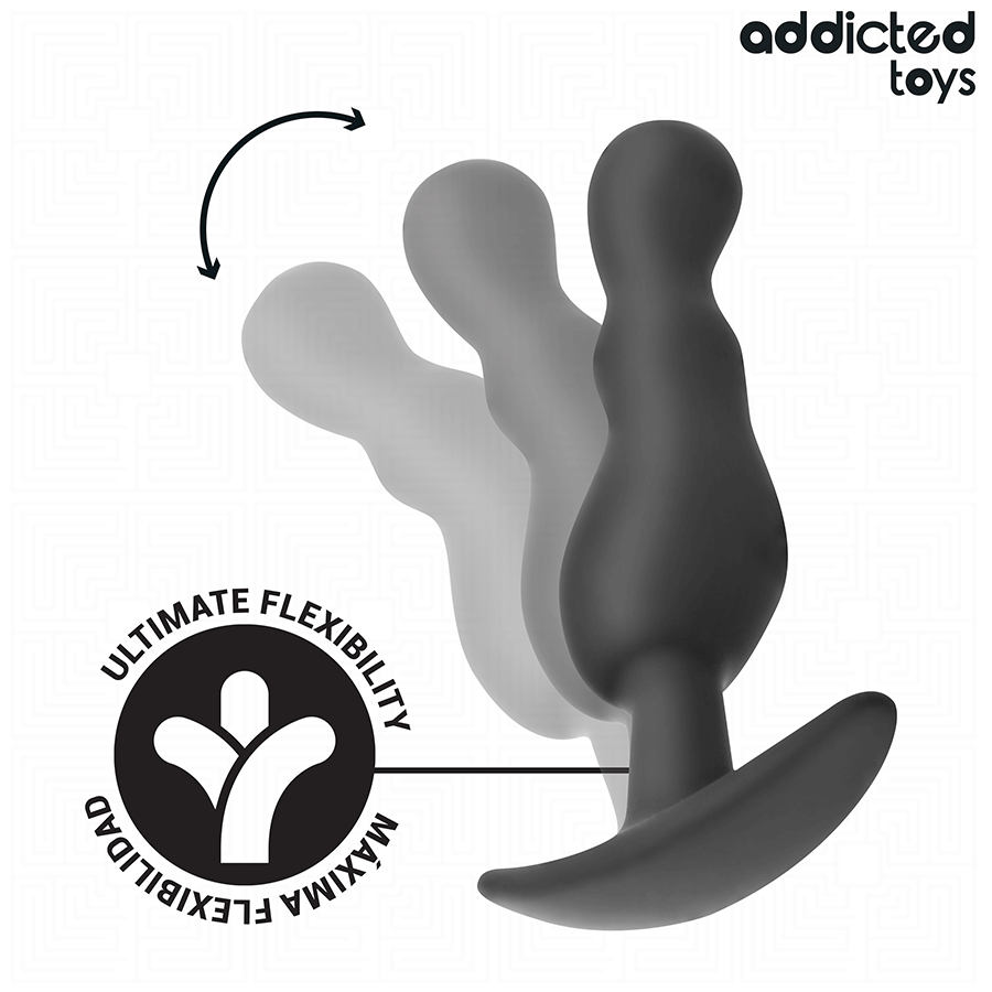 Addicted Toys – Lot de 3 plugs anaux ondulés modèle 1