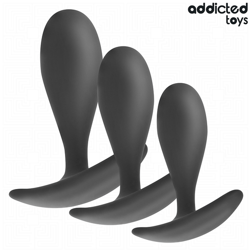 Addicted Toys – Lot de 3 plugs anaux lisses modèle 2