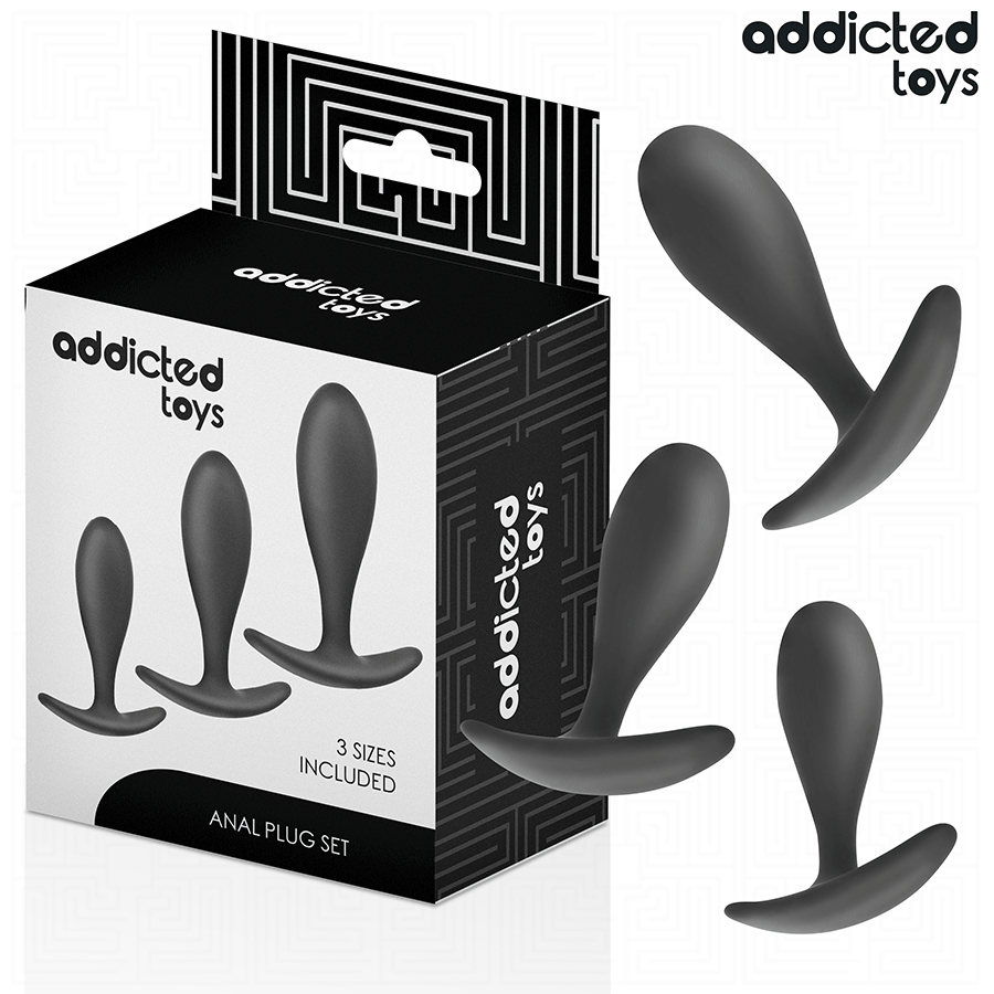 Addicted Toys – Lot de 3 plugs anaux lisses modèle 2