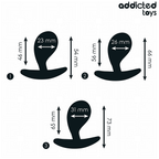 Addicted Toys – Lot de 3 plugs anaux courbés modèle 3