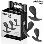 Addicted Toys – Lot de 3 plugs anaux courbés modèle 3