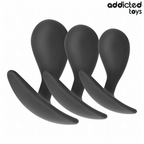 Addicted Toys – Lot de 3 plugs anaux courbés modèle 3