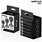 Addicted Toys – Lot de 3 plugs anaux avec bijou