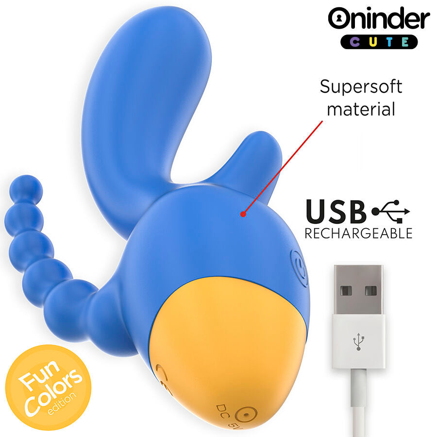 Oninder Love 3 Some – Triple vibrateur clitoris & anal connecté