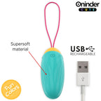 ONINDER CUTE - HUEVO VIBRADOR LOVE PLEASURE - PIEDRAS DE SILICONA GIRATORIAS - APLICACIÓN GLOBAL GRATUITA