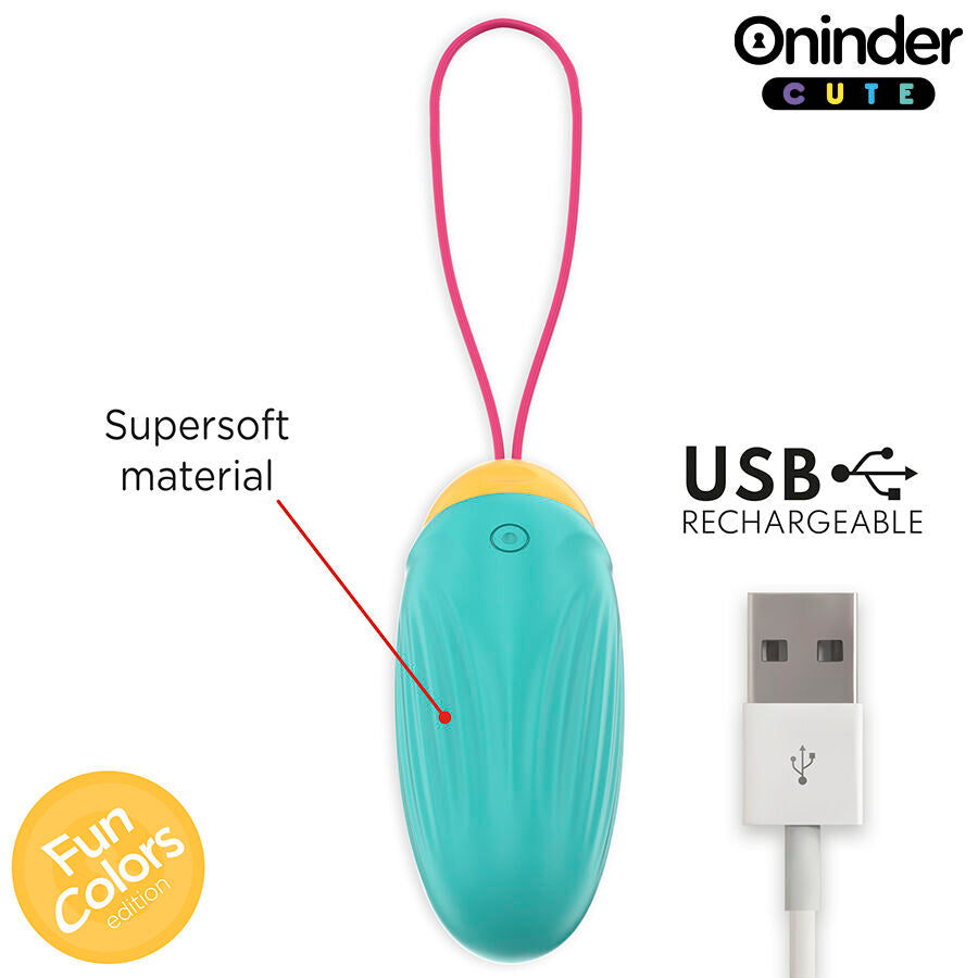 ONINDER CUTE - HUEVO VIBRADOR LOVE PLEASURE - PIEDRAS DE SILICONA GIRATORIAS - APLICACIÓN GLOBAL GRATUITA