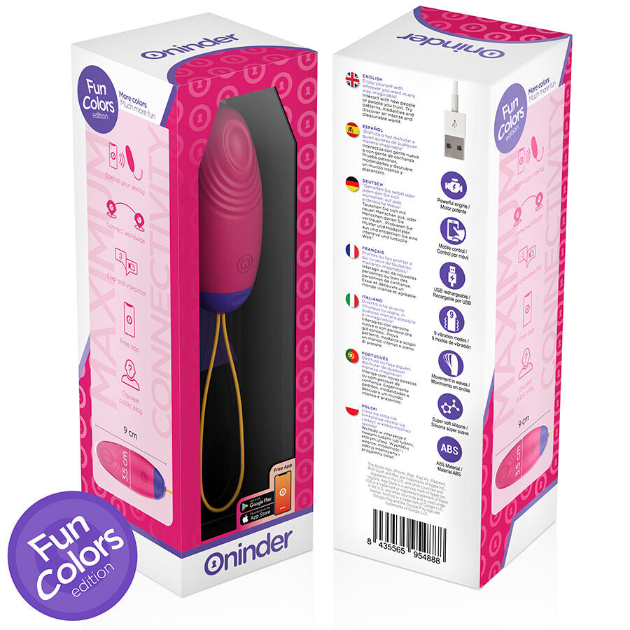 ONINDER CUTE - HUEVO DE SILICONA CON VIBRACIONES Y GOLPEOS - APLICACIÓN GLOBAL GRATUITA